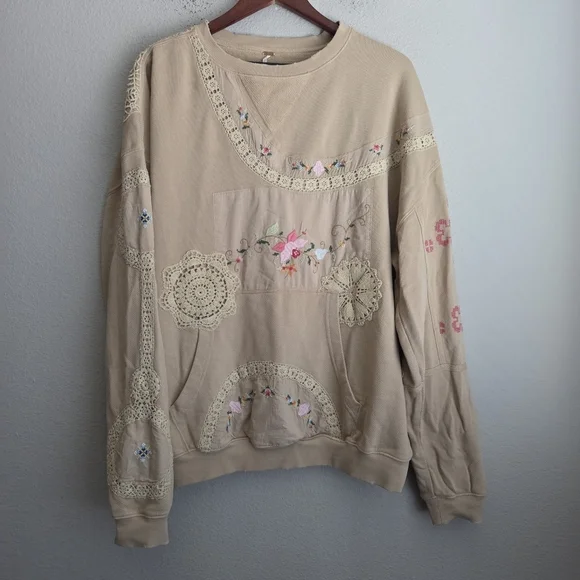 Free People Grams Attic Sweatshirt size S NWT - Picture 7 of 11